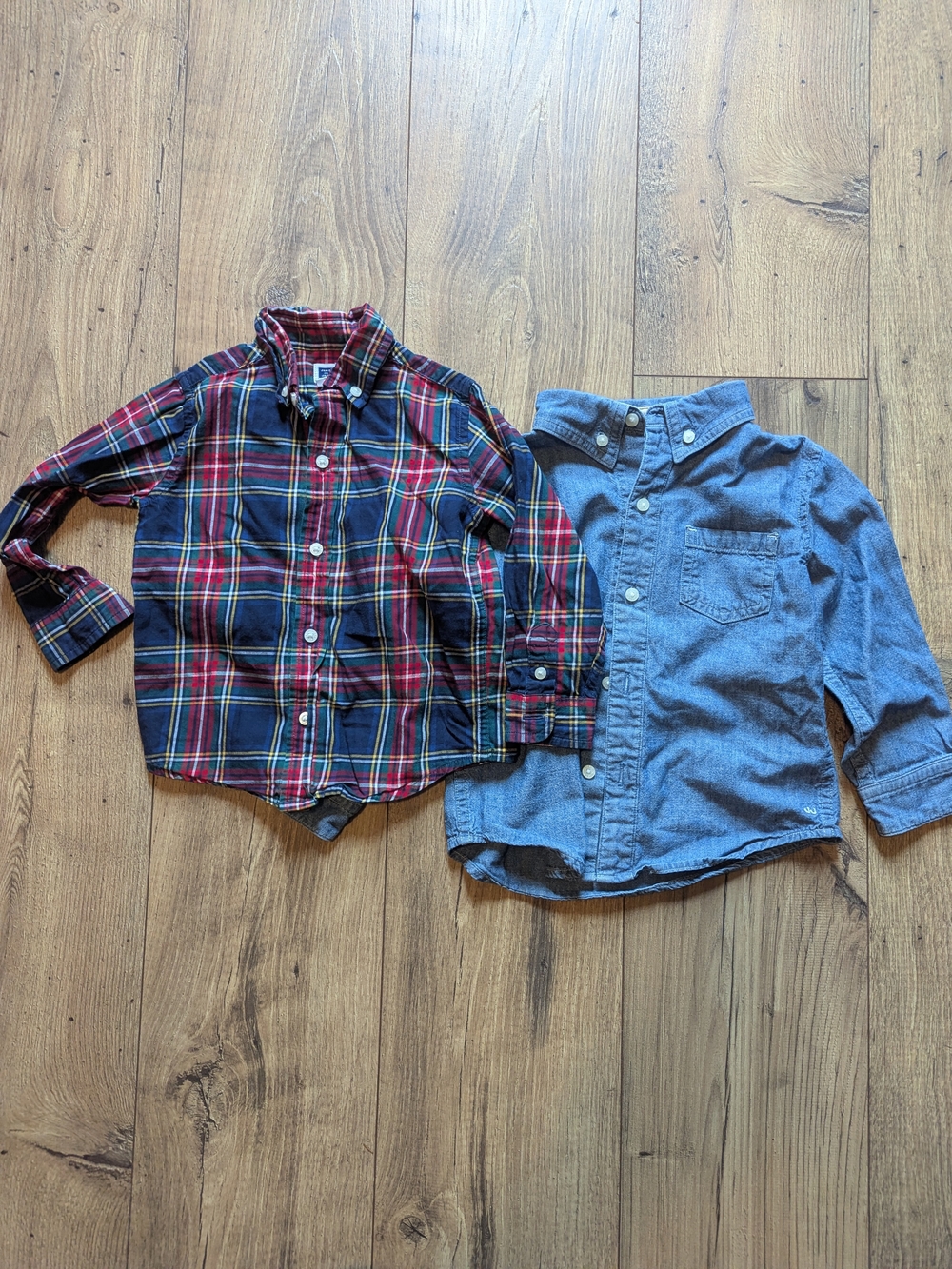 Set Of Two 2T Janie And Jack Button-down Shirts